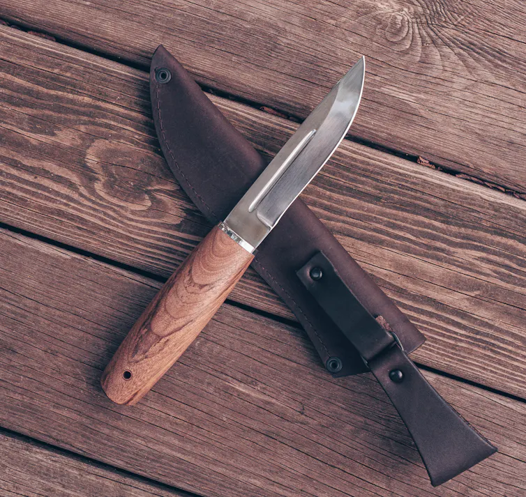 Knives on a table