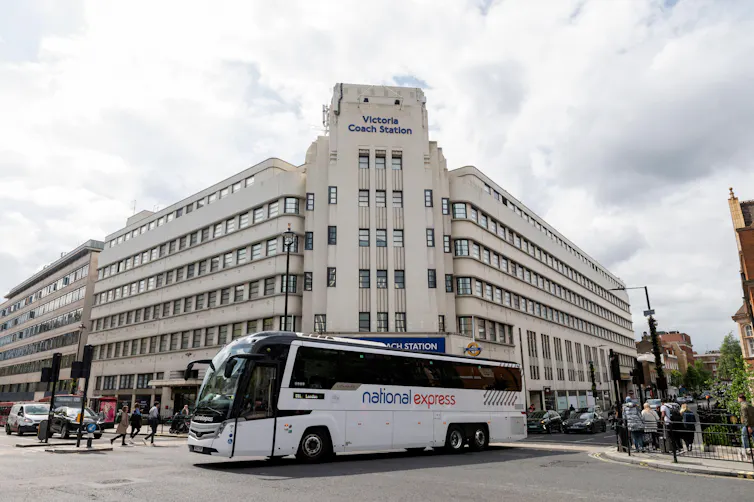 National Express coach in London