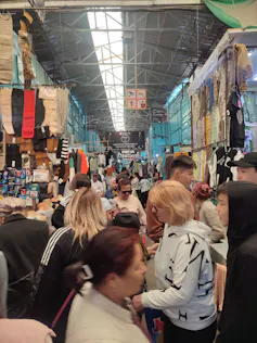 A bustling market