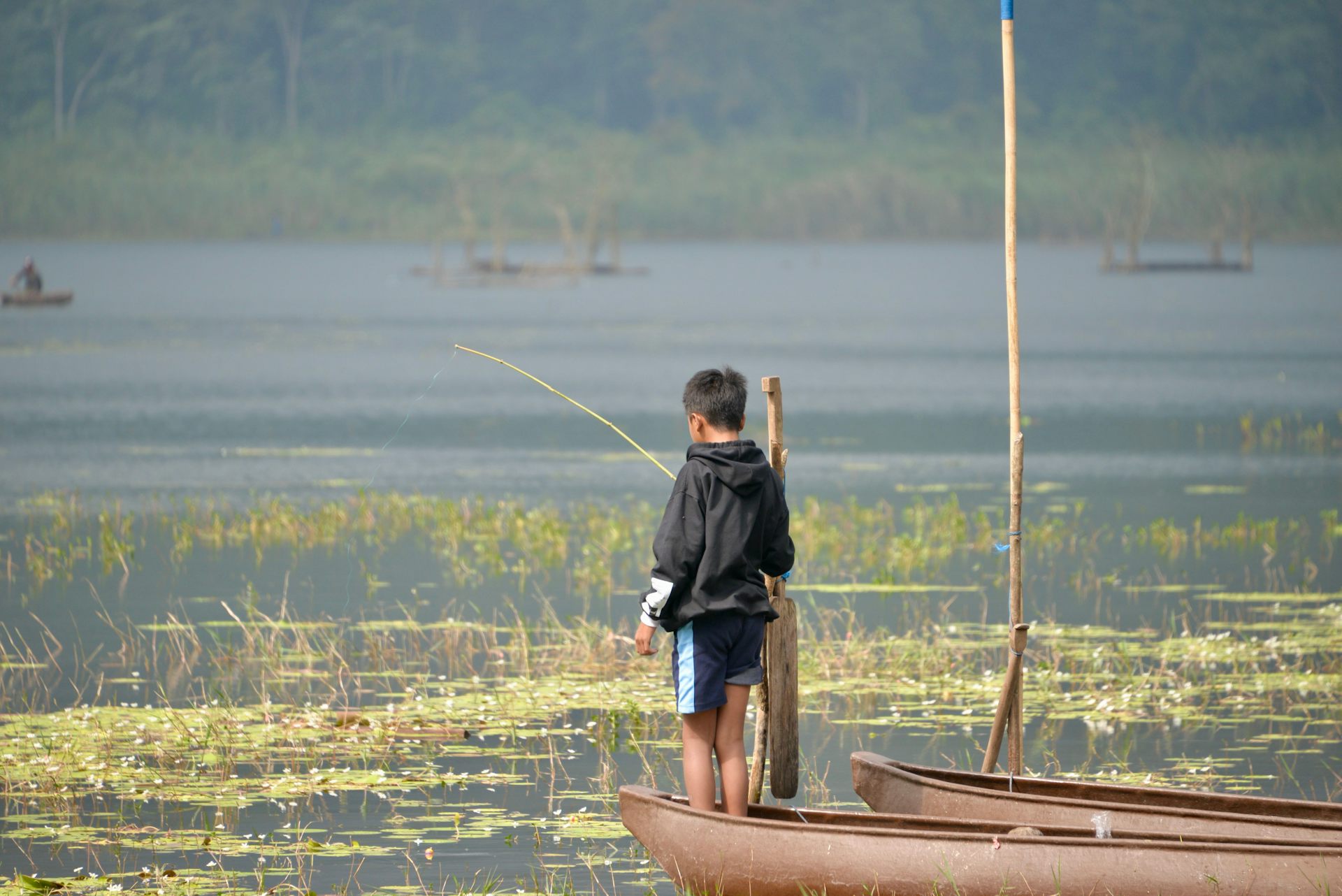 Ilustrasi memancing.
