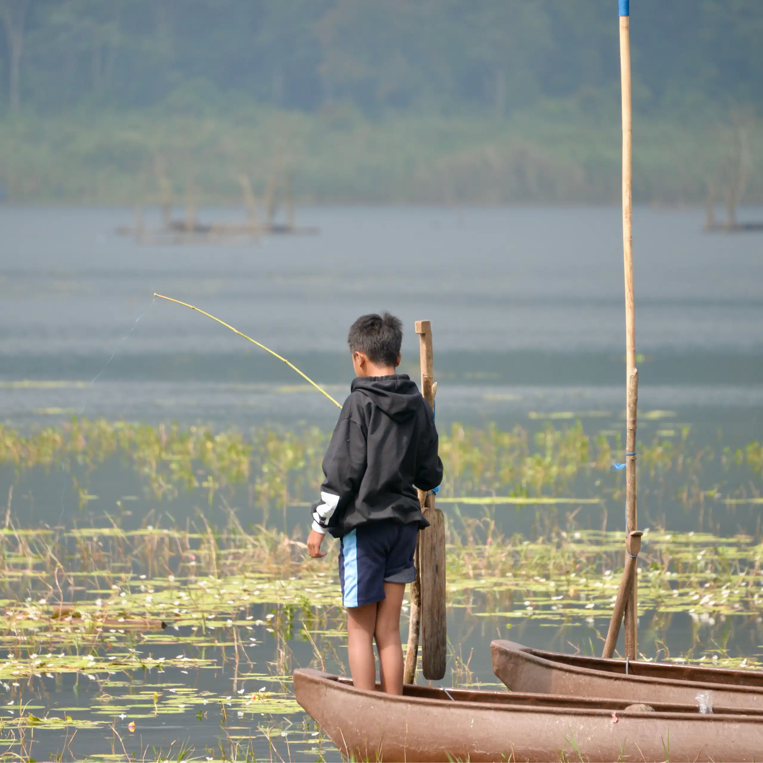 Ilustrasi memancing.