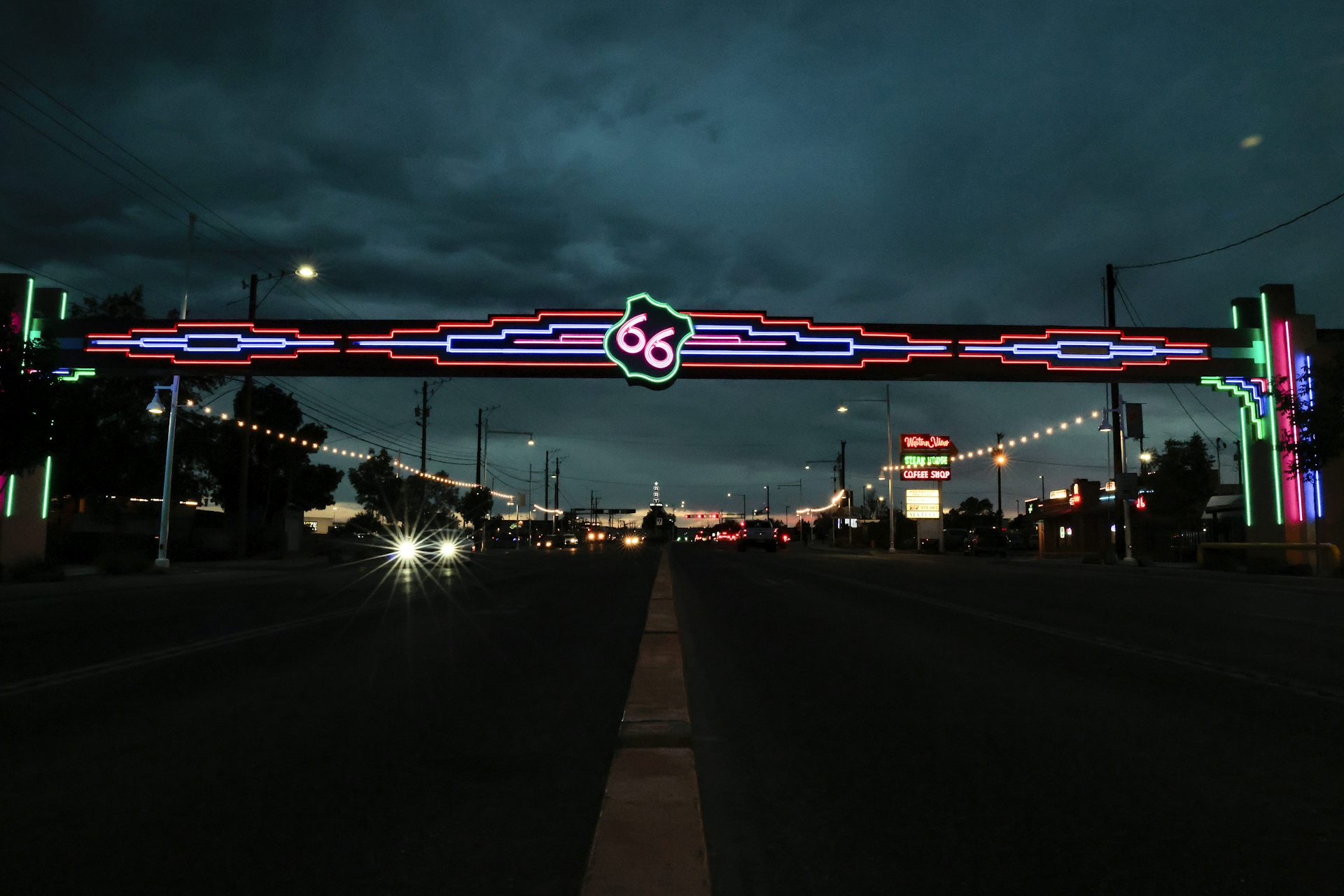 Néon sur la route 66