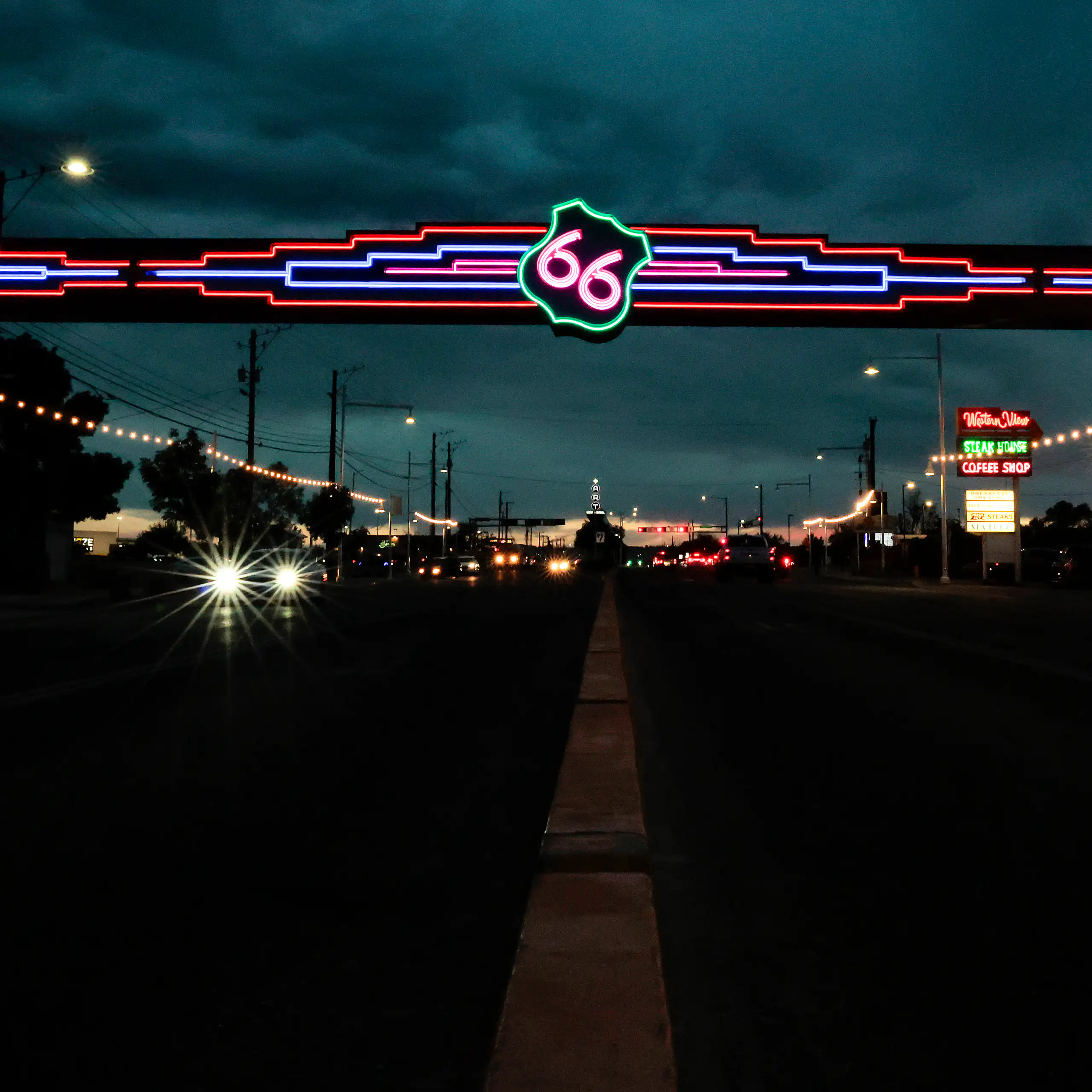 Néon sur la route 66