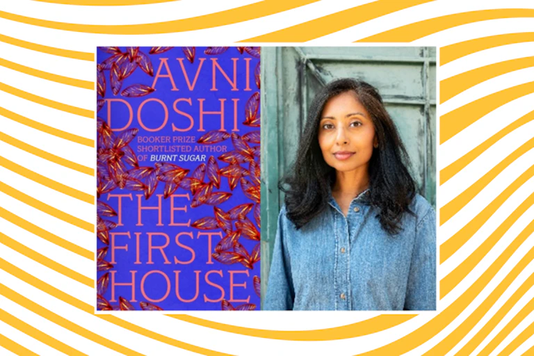 Avni Dosh and her book.