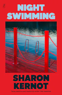 book cover: Night Swimming - with picture of a dock at night
