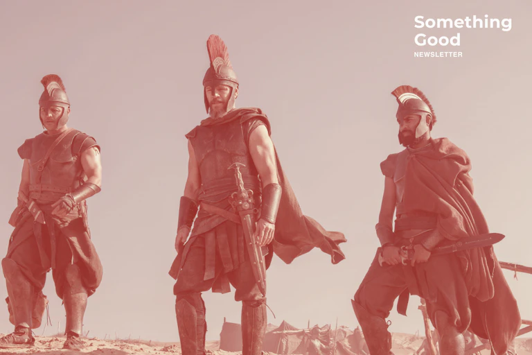 Odysseus and his men in the new Christopher Nolan film.