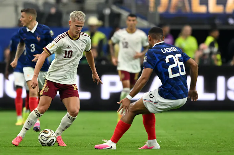 Dani Olmo and Maxence Lacroix