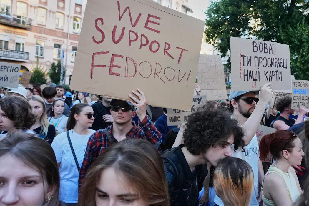 Amid grinding war, protesting Ukrainians still want their voices and values heard at home
