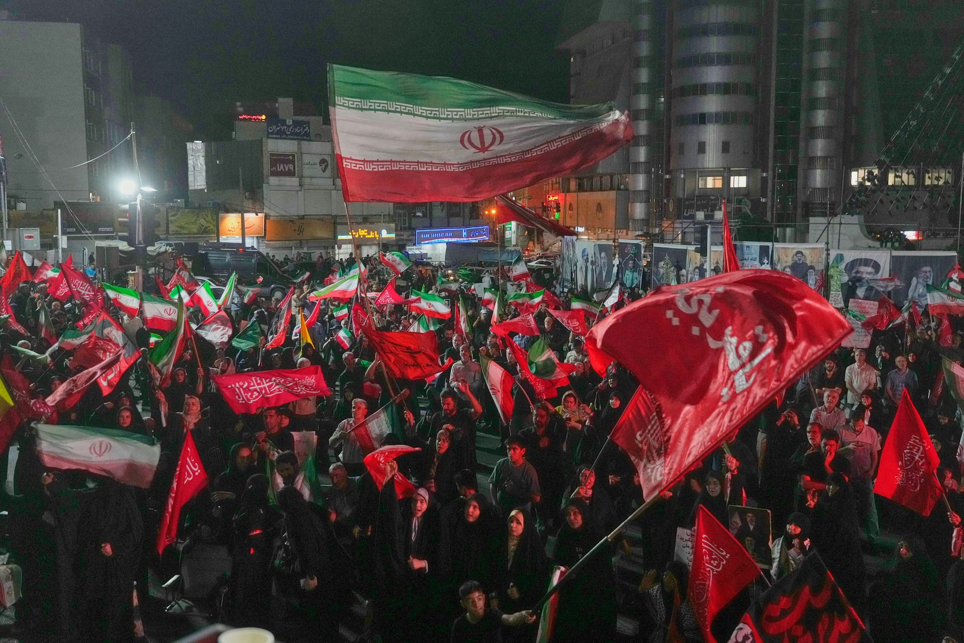 Huge pro-regime demonstration in Tehran, July 17 2026.