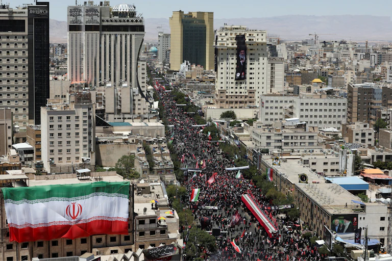 The funeral ceremony for Ayatollah Ali Khamenei, Iran’s Supreme Leader, in Tehran