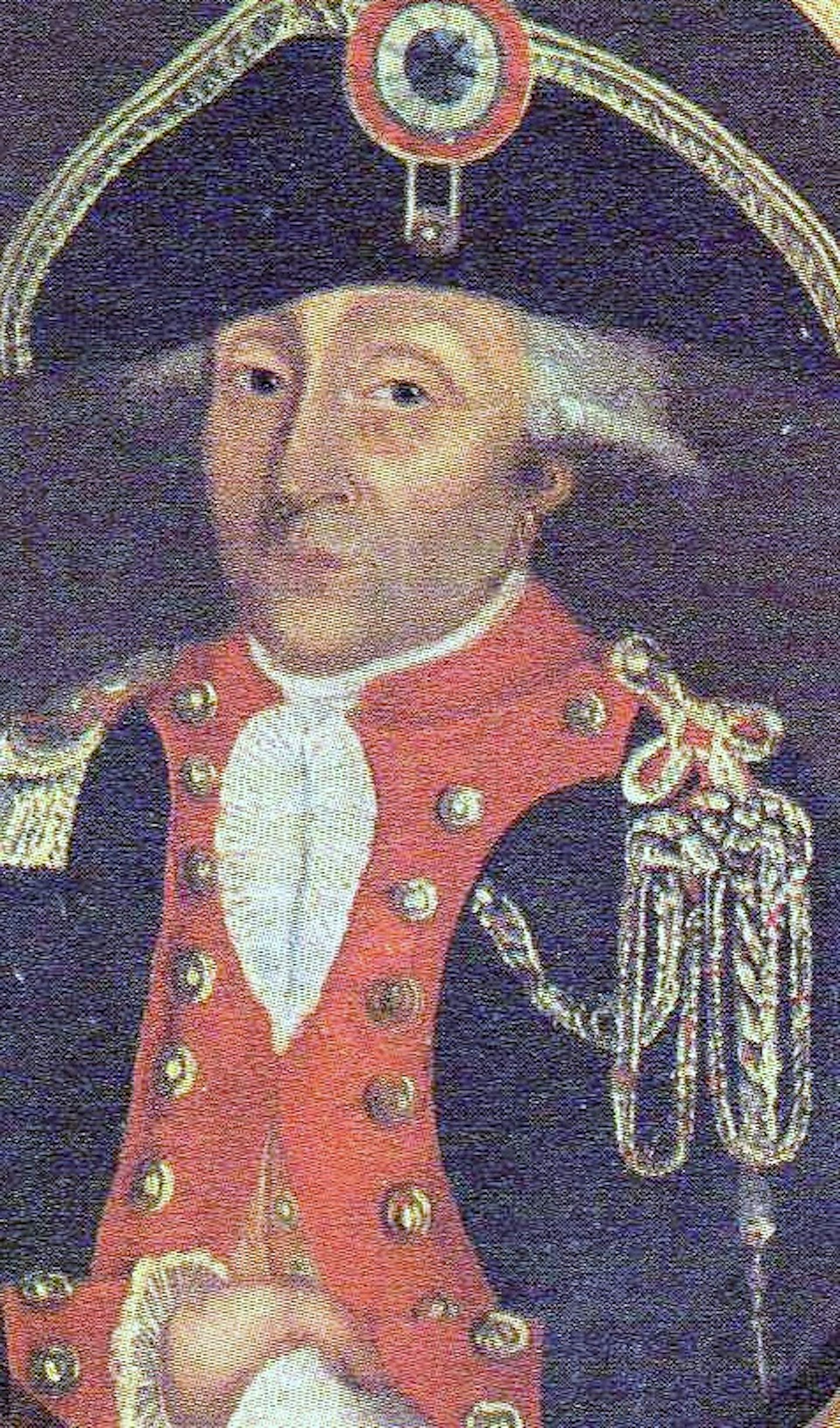Officier de gendarmerie sous la Révolution française, vers 1790