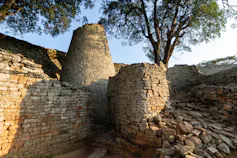 Stone walls and conical structures