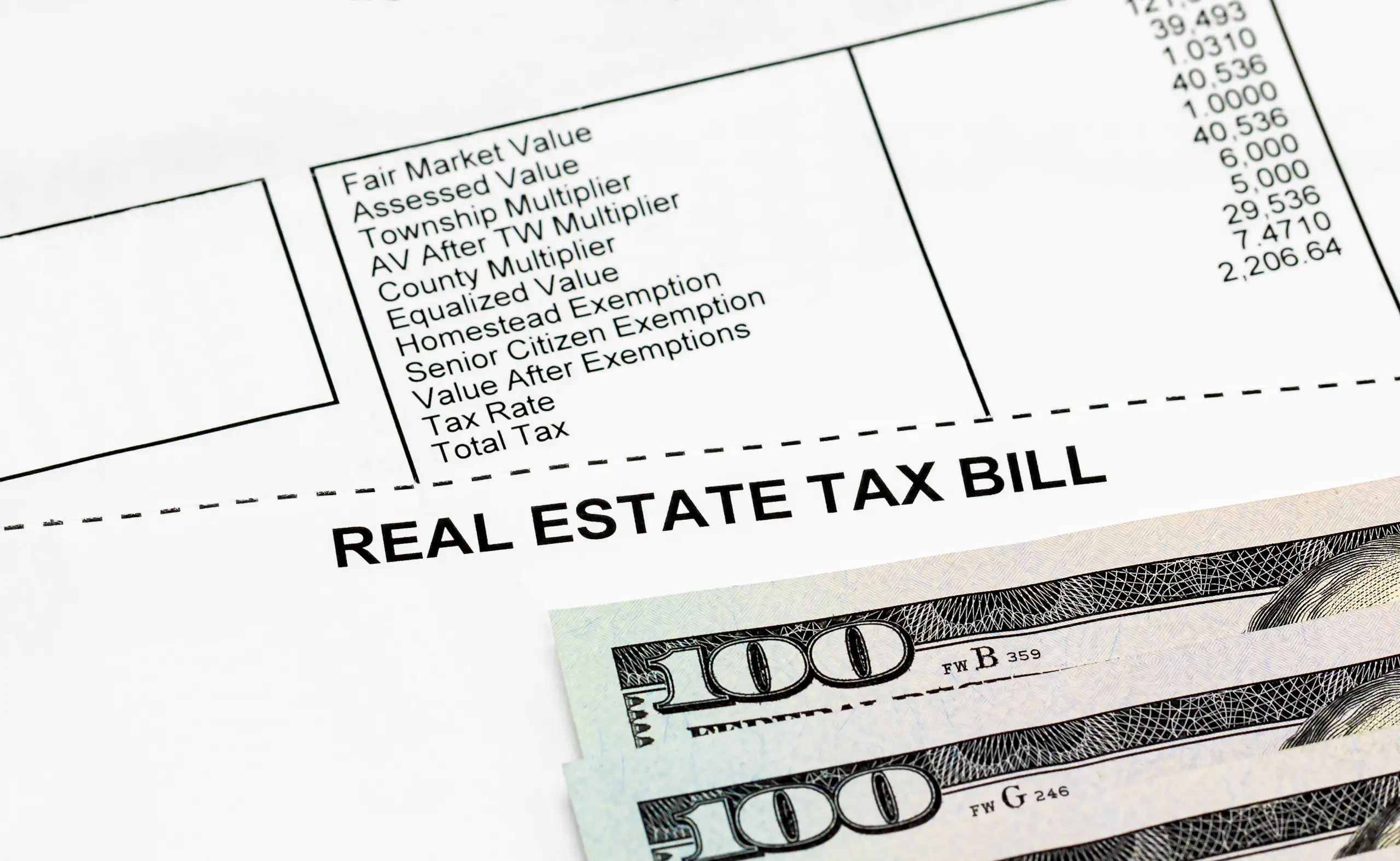 real estate tax bill