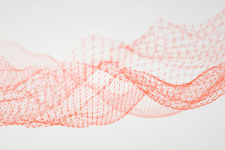 An abstract image of curves in space
