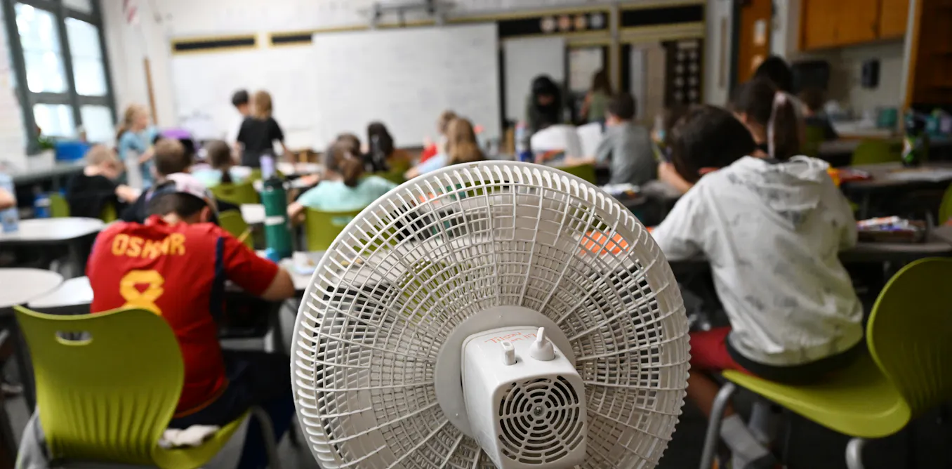 It’s getting hotter in classrooms and on playgrounds – schools aren’t ready to handle extreme temperatures It’s getting hotter in classrooms and on playgrounds – schools aren’t ready to handle extreme temperatures