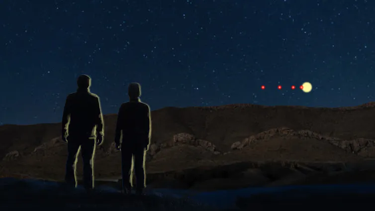 A digital reproduction of an eyewitness testimony of a UFO.
