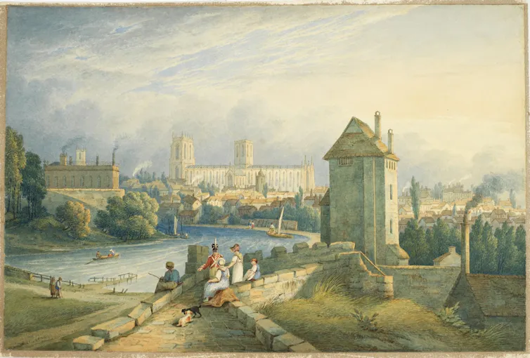 Old painting of York city