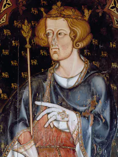Edward I from a portrait in Westminster Abbey.