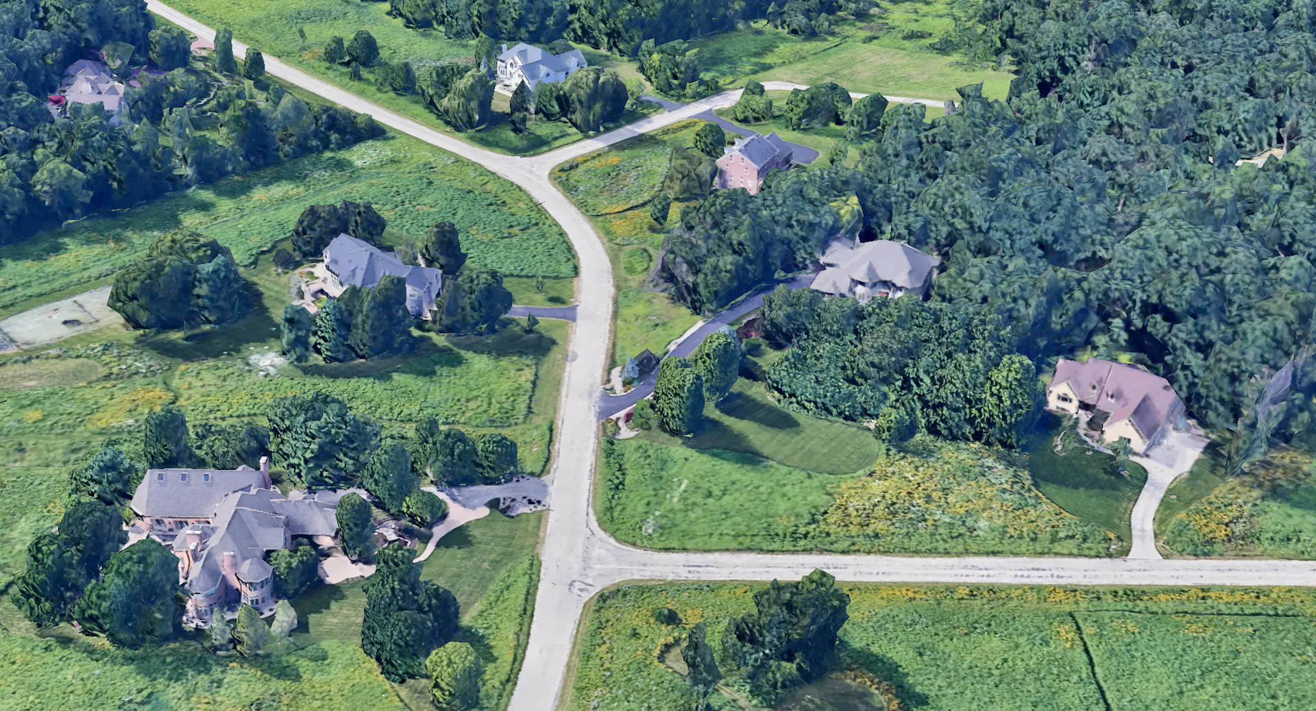 Homes in Noll Valley are built on large estates but generally have small lawns with prairie in between.