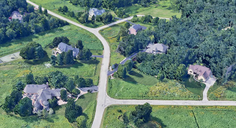 Homes in Noll Valley are built on large estates but generally have small lawns with prairie in between.