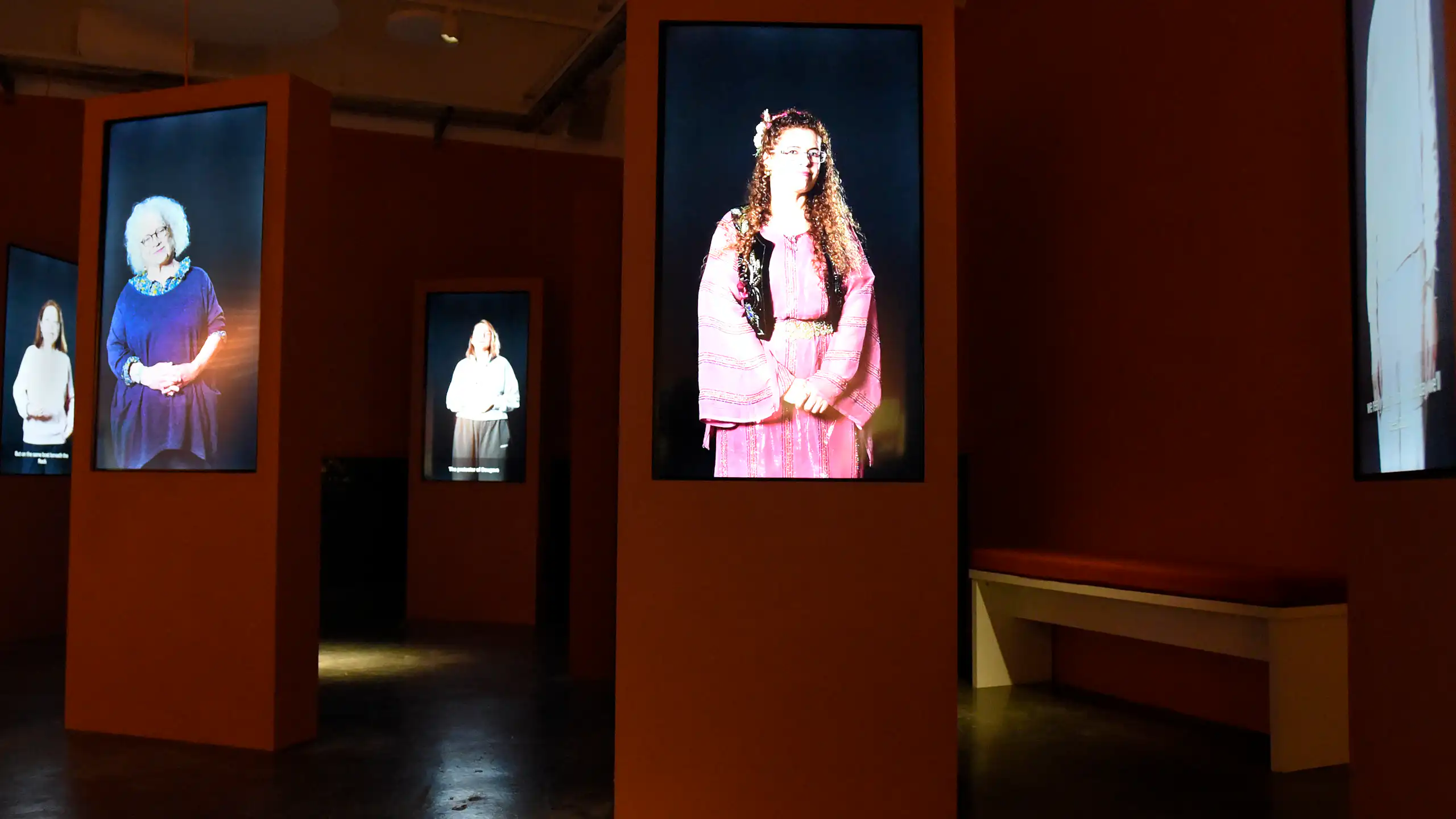 An image of author Jessica Bradley's mother in the exhibition.