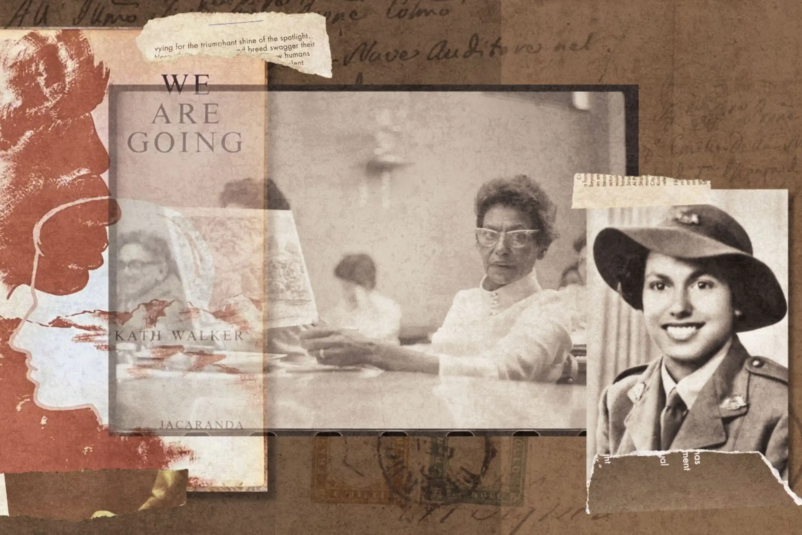 An Aboriginal woman at a desk, and in uniform
