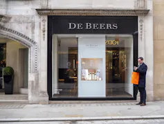 A De Beers jewellery store in Mayfair, London.