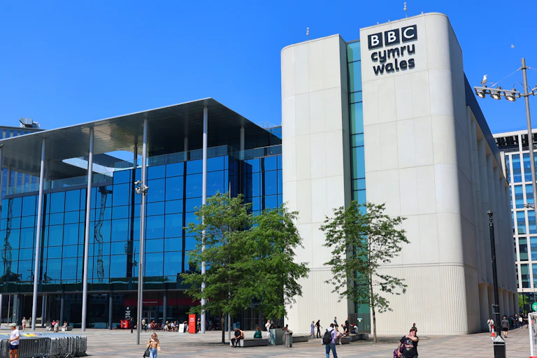 The BBC Cymru Wales headquarters in Central Square, Cardiff.