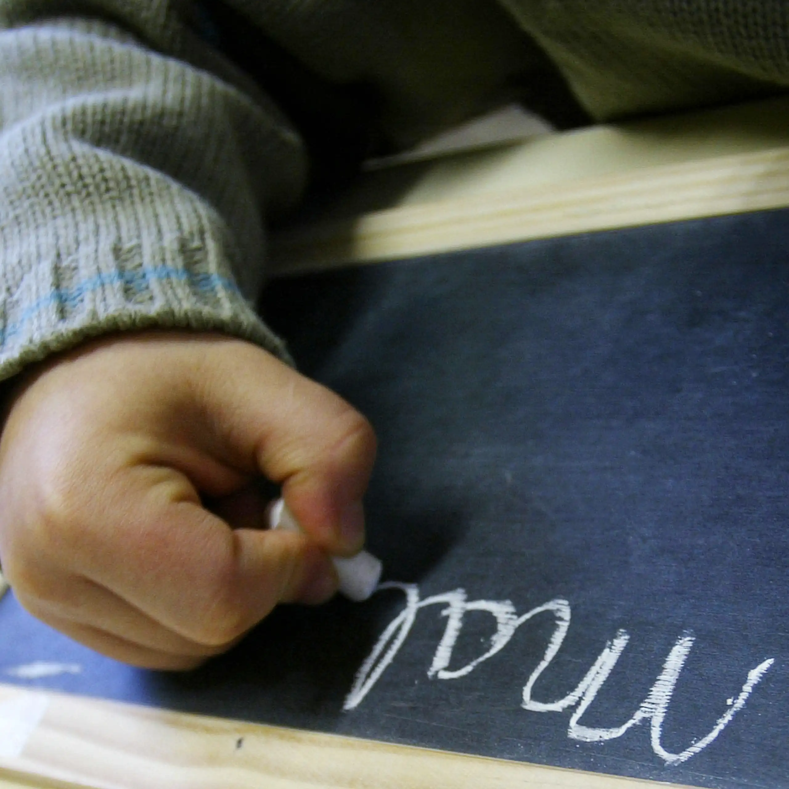Dans une classe de cours préparatoire, en 2005, à Vachereauville, dans la Meuse.