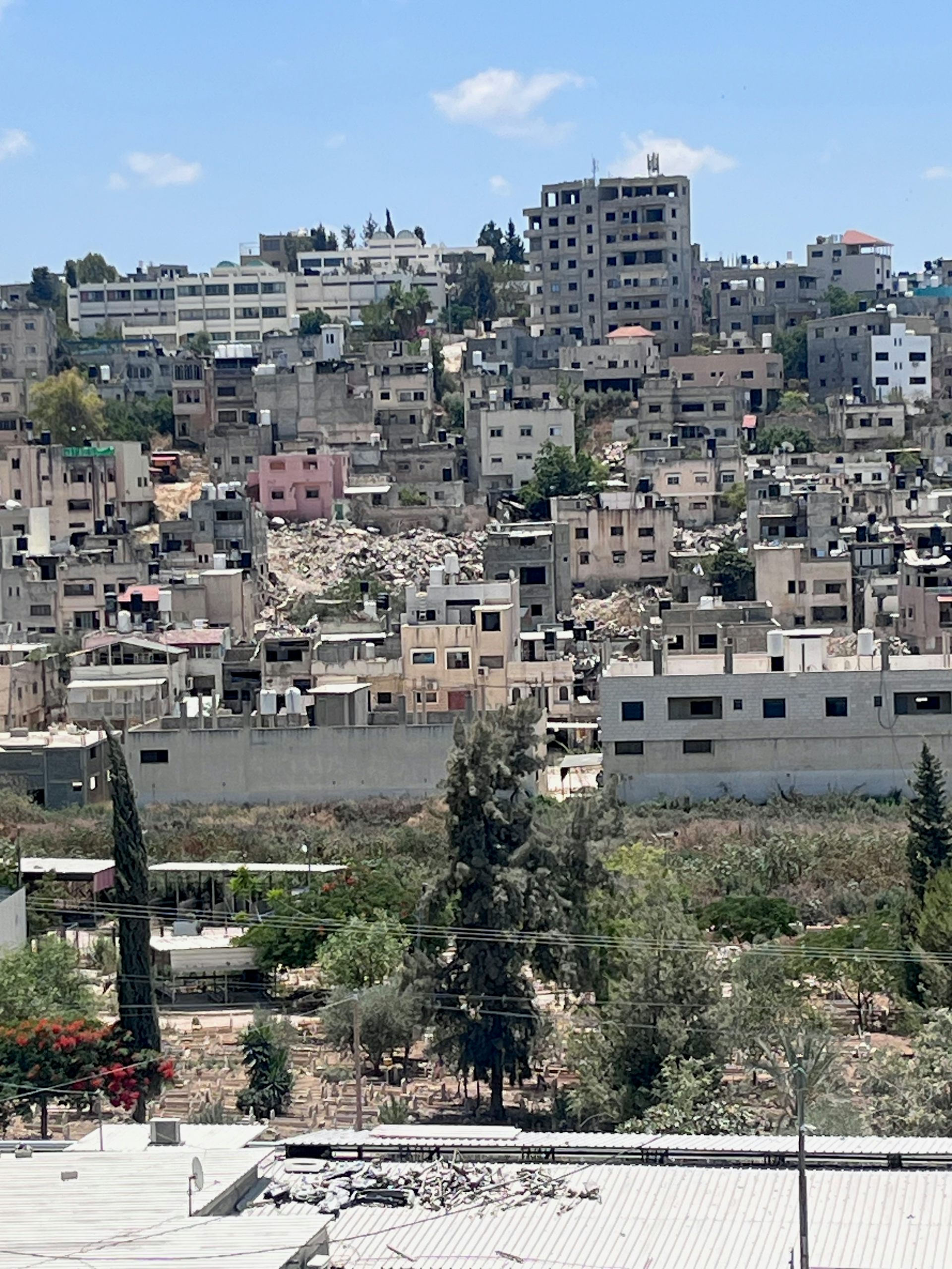 An abandoned Palestinian refugee camp on the West Bank