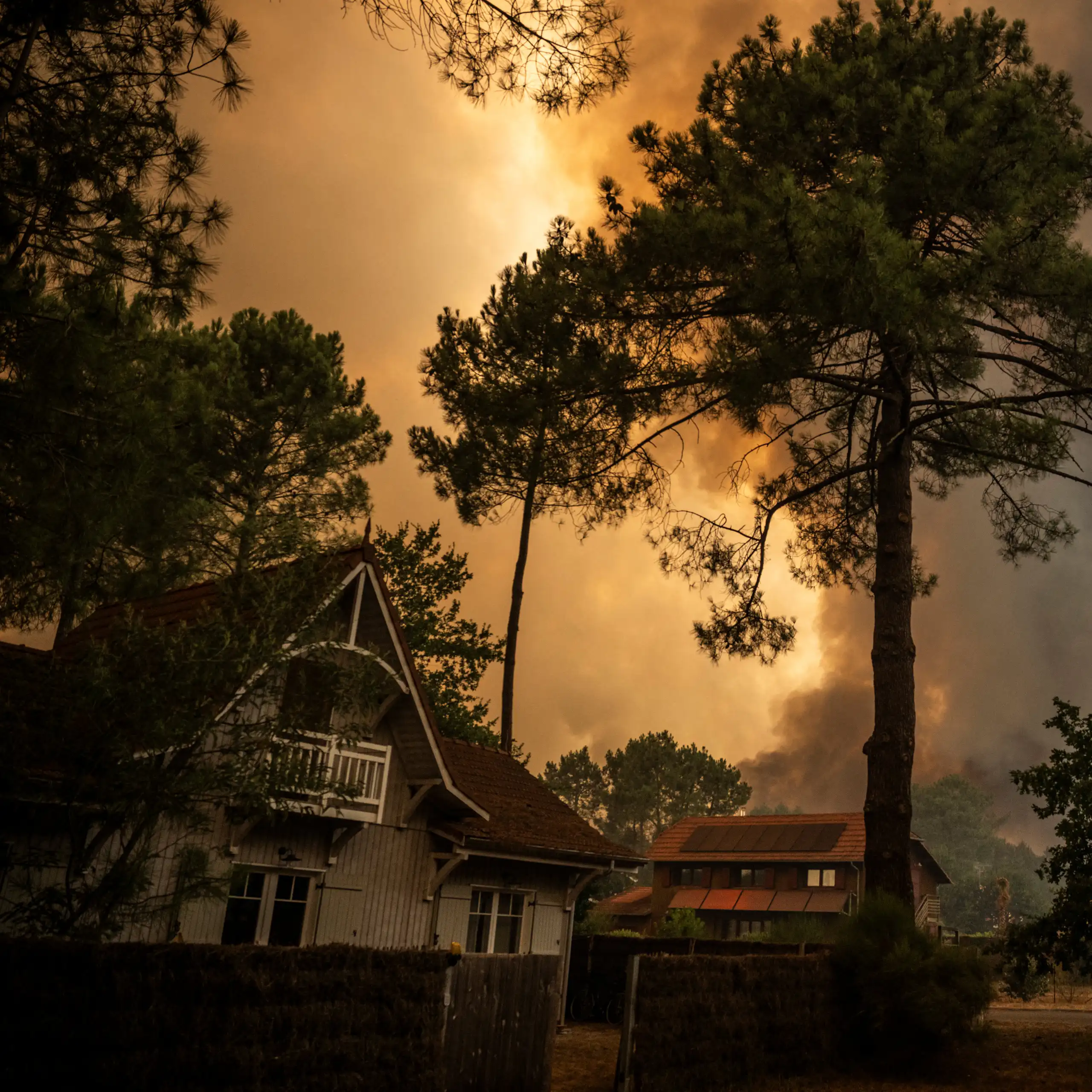 Feu aux alentours de Lège-Cap-Ferret, le 23 juillet 2026