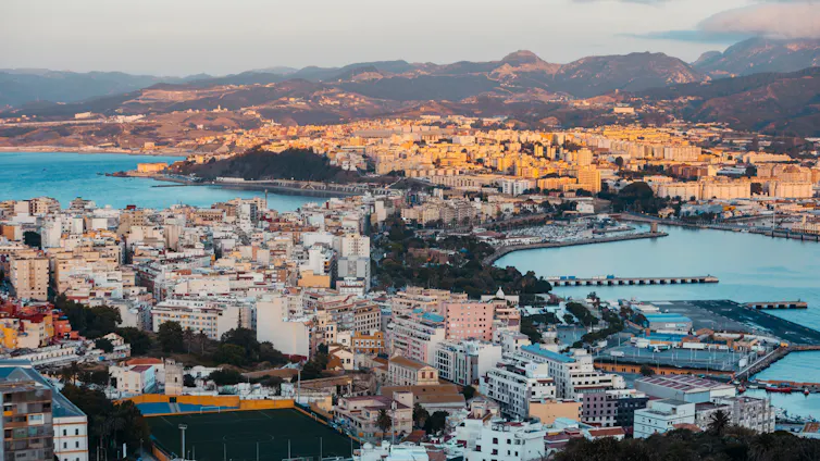View of Ceuta city from above