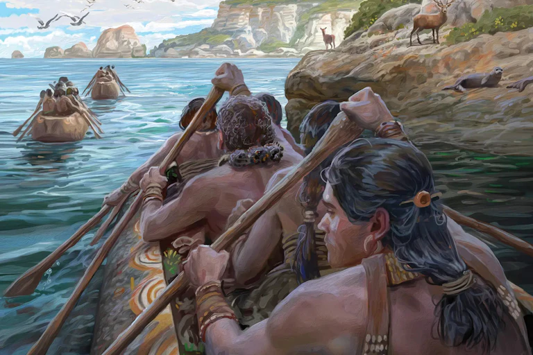 Hunter-gatherers were crossing at least 100km of open water to reach the Mediterranean island of Malta 8,500 years ago.