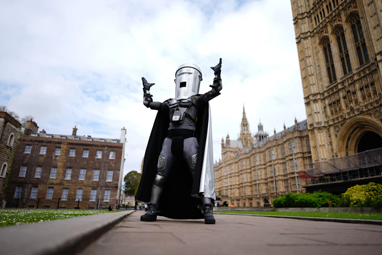 Count Binface posing in London