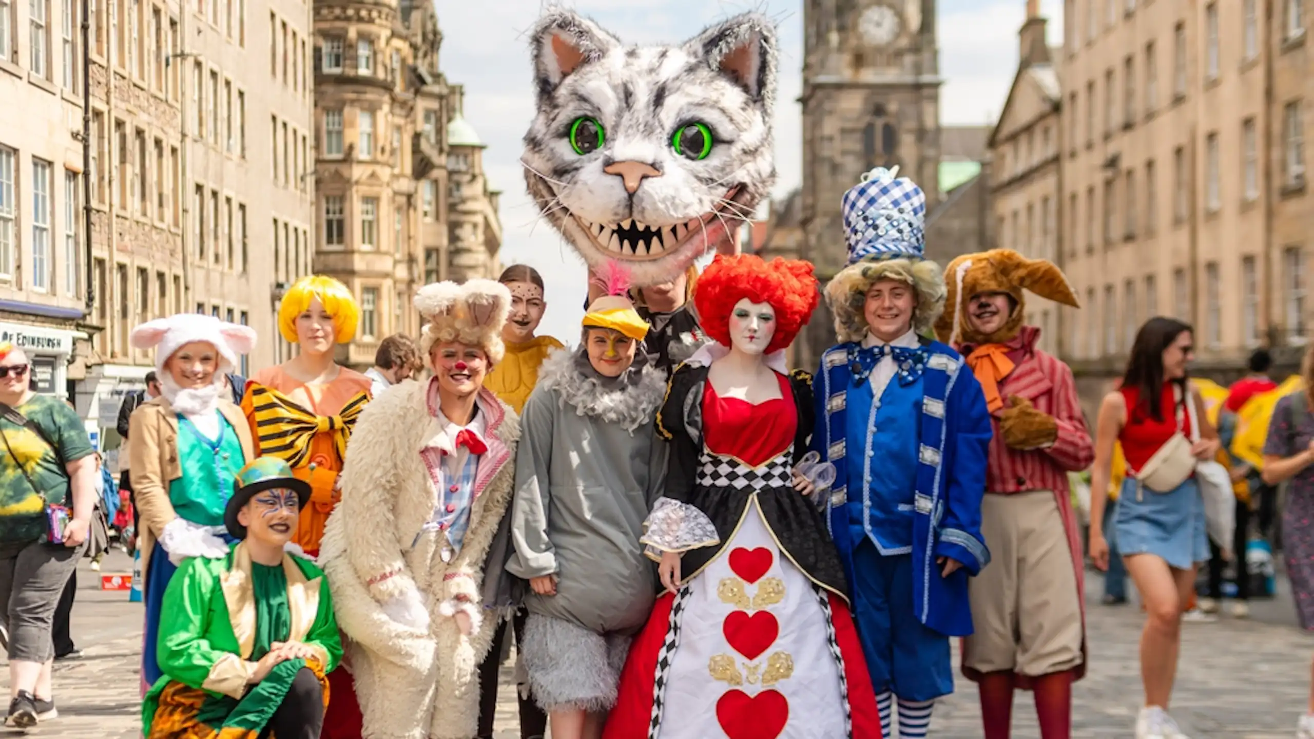 An image of performers at the Edinburgh Festival