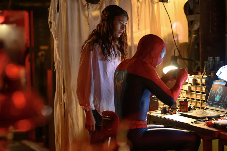 Spider-Man and MJ.