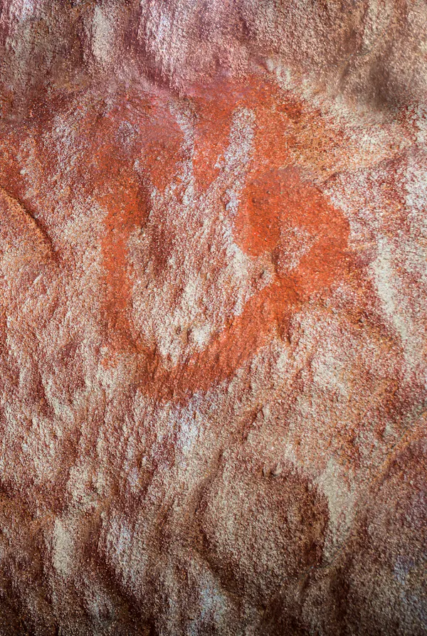 Hand stencil in Maltravieso cave
