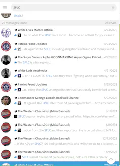 A screenshot of internet search results.
