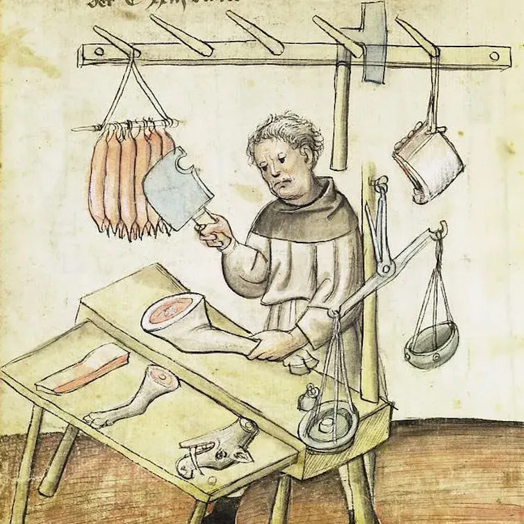 A medieval butcher