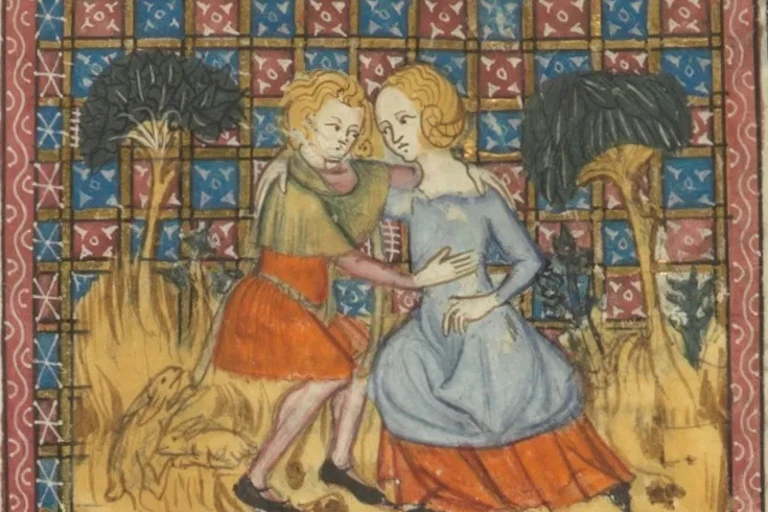 Illustration of two lovers