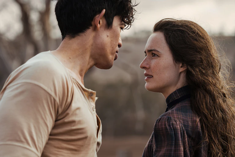 Production image: Harry and Sybella.