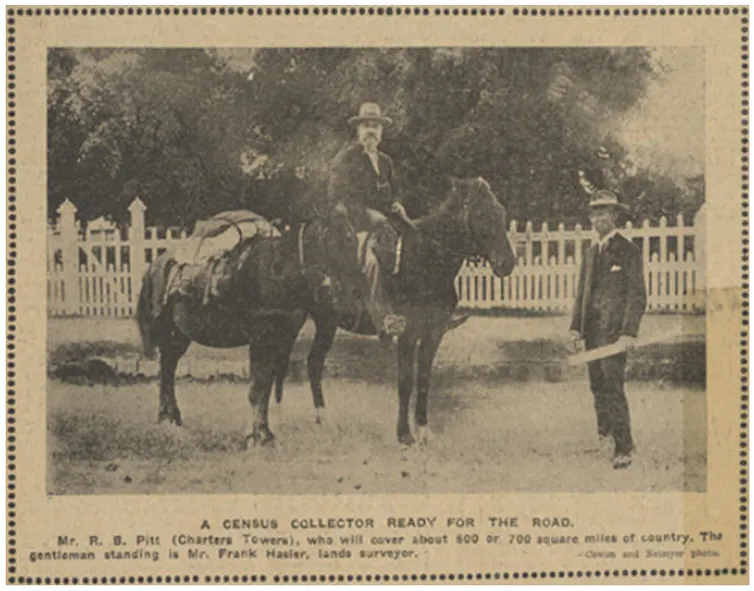 Newspaper image: a man on a horse.