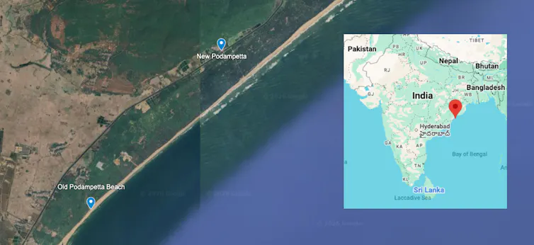 Annotated map