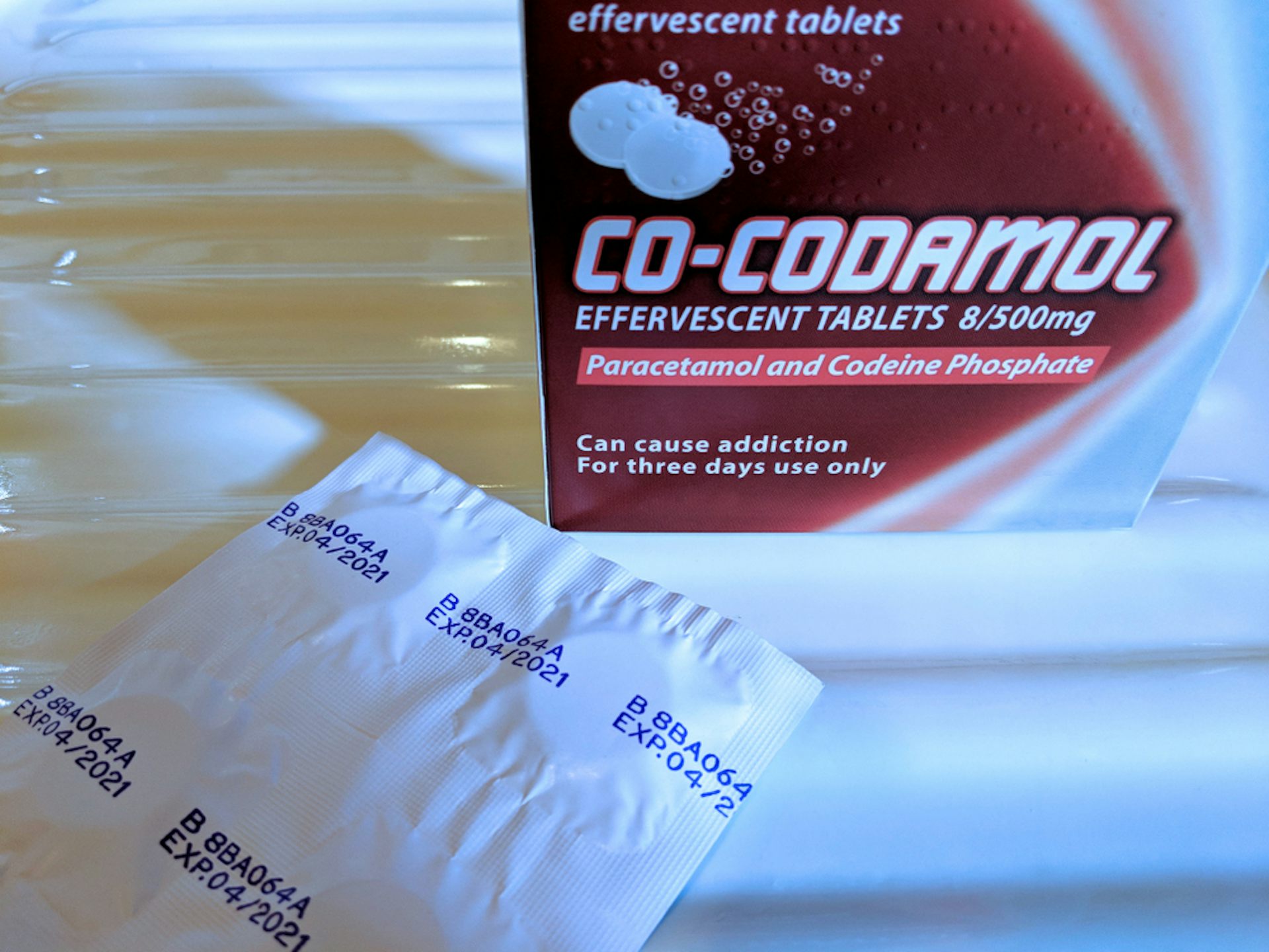 A box of co-codamol.