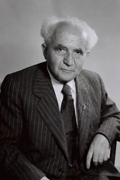 Portrait photo of Israel's founding prime minister, David Ben-Gurion.