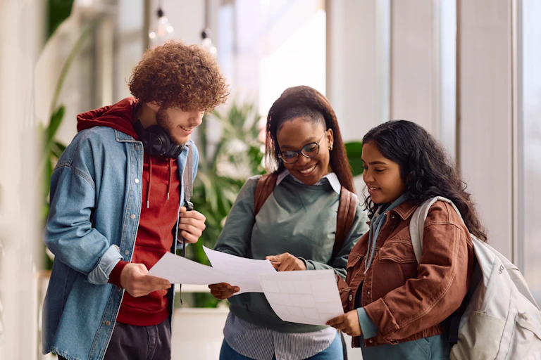 Students getting results