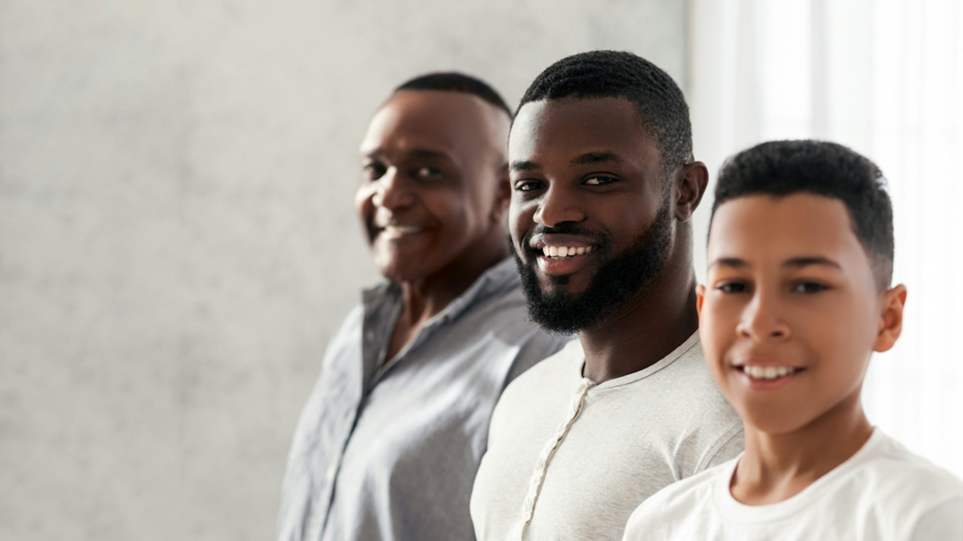 Three generations of one family.