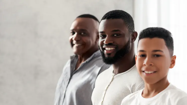 Three generations of one family.