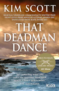 book cover: That Deadman Dance - The sea on rocks