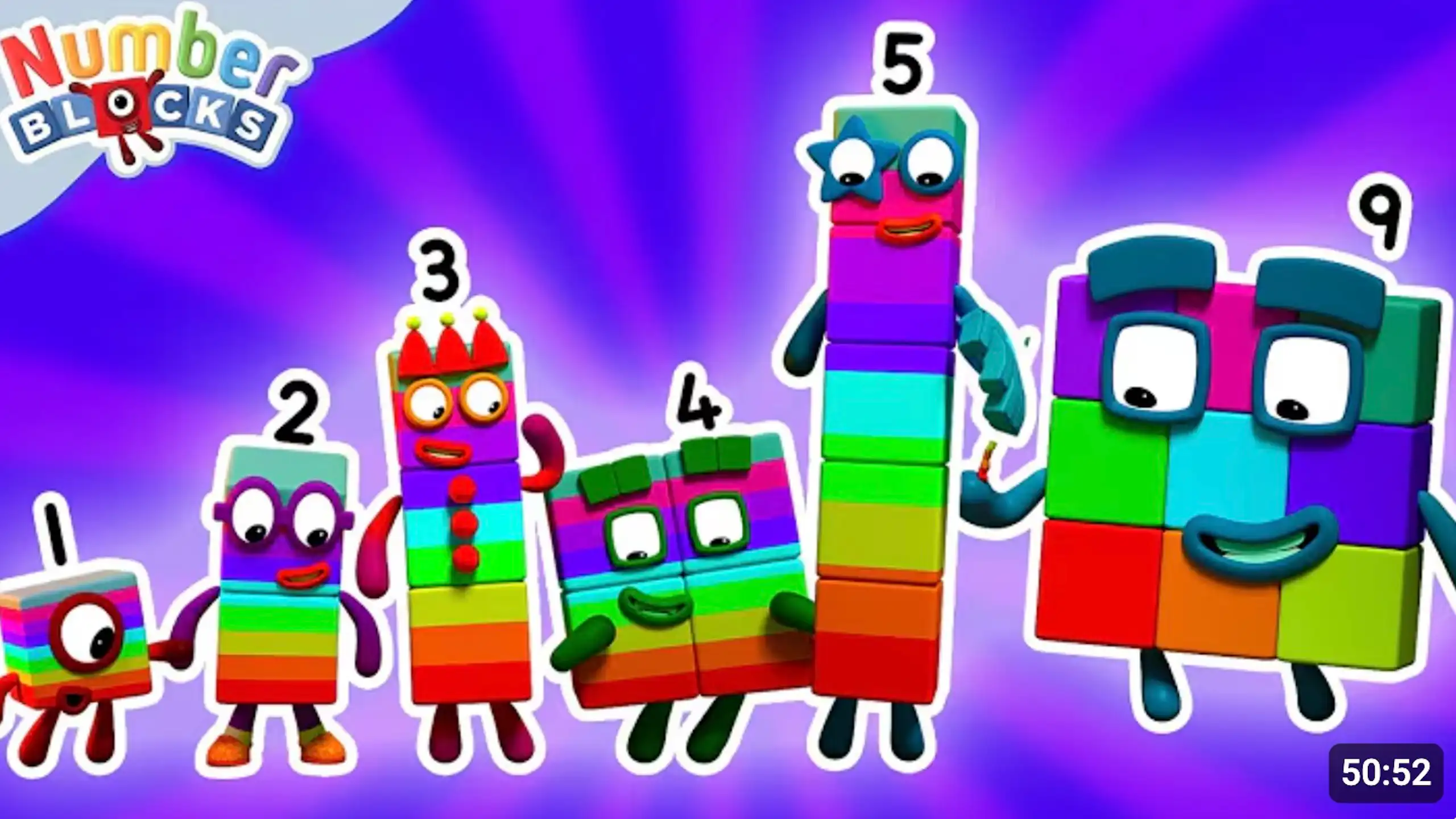 Los 'number blocks' son ppersonajes con forma de policubo.